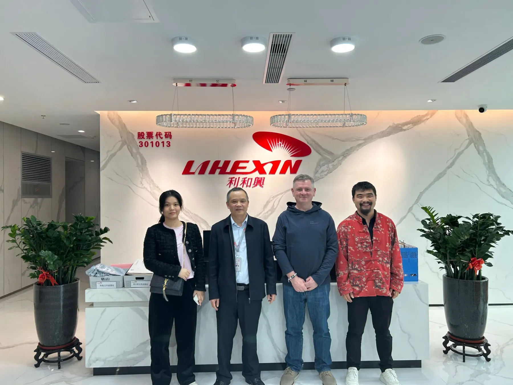 Noel Murphy on a visit to a manufacturer’s head office in China